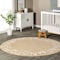 Nuloom Kids Washable Round Alphabet Rug 4ft SVDC01J-R404 - alternate 1
